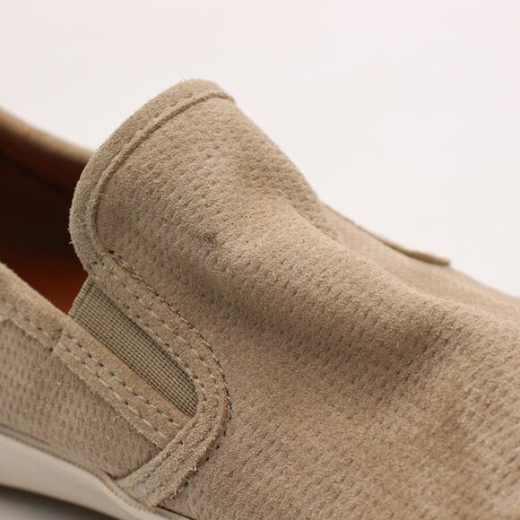 Frye Brett Perforated Tan Leather Men\'s Size 10 Slip On Low Top Sneakers main image 7